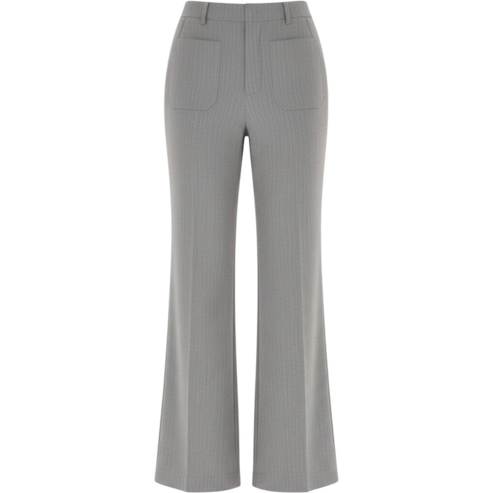 Halara Grey Herringbone High Waist Wide Leg Trouser Dark Academia Capsule NEW S